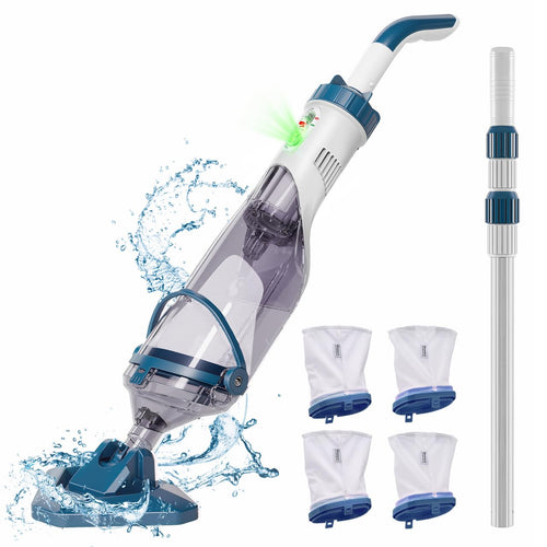 Cordless handheld pool vacuum