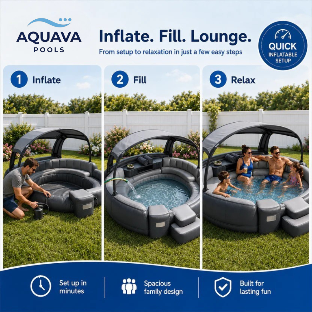 Pooluna Oasis™ Canopy Pool Lounge